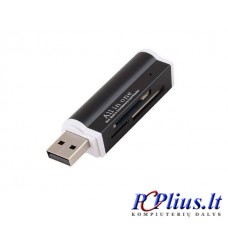 Kortelių skaitytuvas USB 2.0 Micro SD/TF M2 MMC SDHC MS 